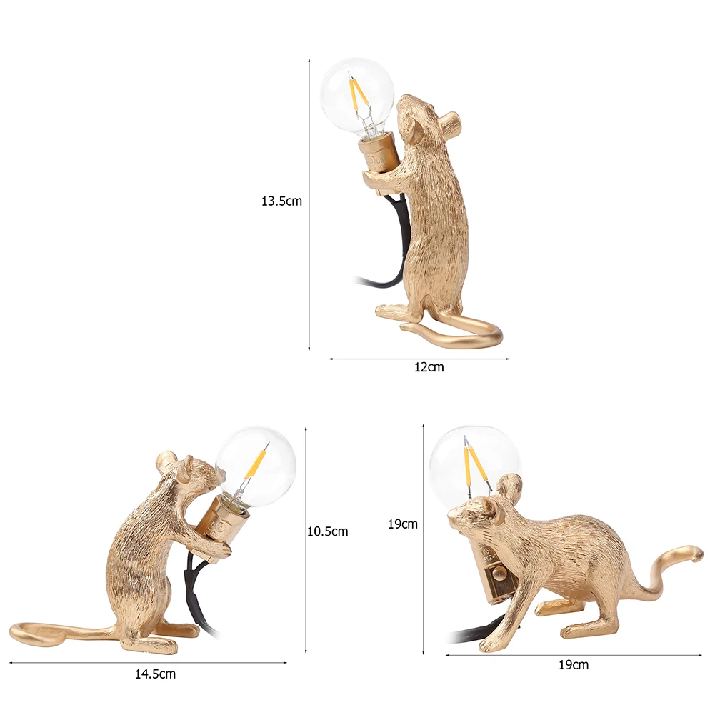 Resin Animal Rat Mouse Table Lamp Small Mini Mouse Cute LED Night Lights Home Decor Desk Lights Seletti Bedside Lamp Gifts
Resin Animal Rat Mouse Table Lamp Small Mini Mouse Cute LED Night Lights Home Decor Desk Lights Seletti Bedside Lamp Gifts
