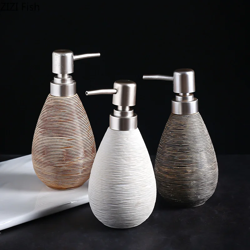 400ML Retro Ceramic Bathroom Supplies Soap Dispenser Shampoo Shower Gel Lotion Bottle Bathroom Accessories Hand Sanitizer Bottle
400ML Retro Ceramic Bathroom Supplies Soap Dispenser Shampoo Shower Gel Lotion Bottle Bathroom Accessories Hand Sanitizer Bottle