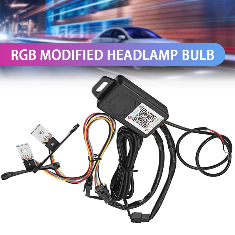Car Headlights Retrofit RGB Demon Eye Halo Ring Lamp Bulb LED Running Light Kit bluetooth APP Control Halo Ring Lamp Model
Car Headlights Retrofit RGB Demon Eye Halo Ring Lamp Bulb LED Running Light Kit bluetooth APP Control Halo Ring Lamp Model