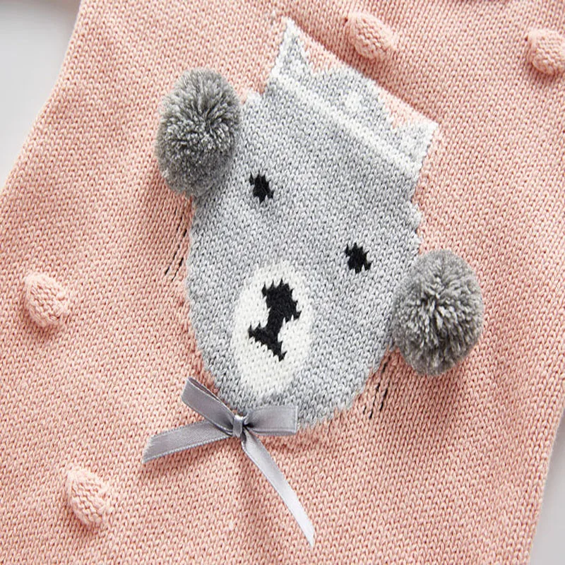 Infant Pink Romper 2020 Autumn Wniter Models Female Baby Knitting Long-sleeved Bear Jacquard Jumpsuit Girls Out Romper 0-3 Years
Infant Pink Romper 2020 Autumn Wniter Models Female Baby Knitting Long-sleeved Bear Jacquard Jumpsuit Girls Out Romper 0-3 Years