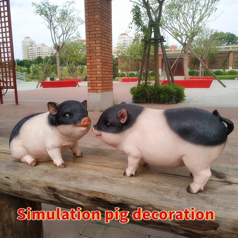 Lovely pig ornament resin handicraft pig model gardening sketch sculpture counter home decoration gift pig Simulation animal
Lovely pig ornament resin handicraft pig model gardening sketch sculpture counter home decoration gift pig Simulation animal