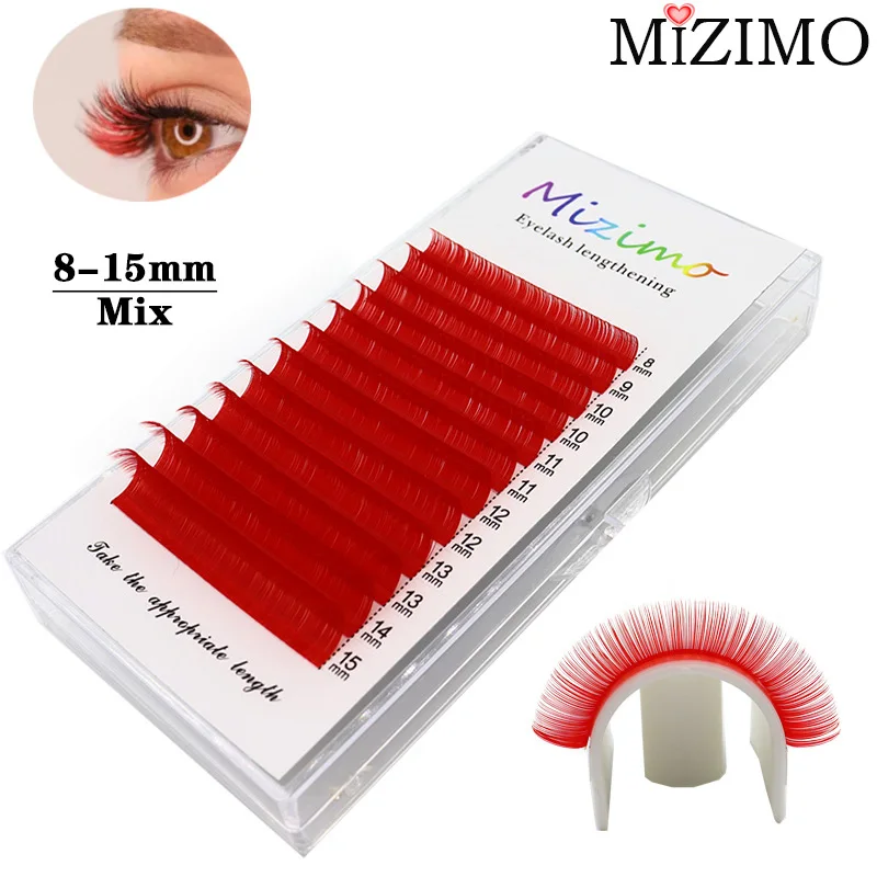 MIZIMO Red New 8-15 Length Mixed Natural Soft Extended Professional Grafted False Eyelashes Makeup C/D, 0.07/0.10
MIZIMO Red New 8-15 Length Mixed Natural Soft Extended Professional Grafted False Eyelashes Makeup C/D, 0.07/0.10