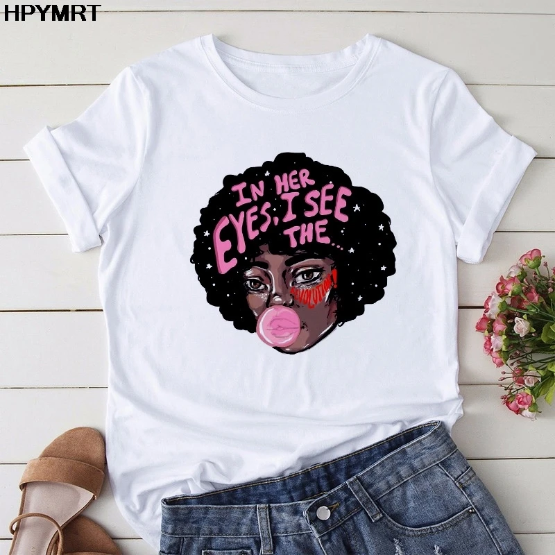 Melanin Queen Female T-shirt Fashion Casual Tshirt 2020 New Summer Afro Beauty Girl Africa Map Hair Crown Top Women's T Shirt
Melanin Queen Female T-shirt Fashion Casual Tshirt 2020 New Summer Afro Beauty Girl Africa Map Hair Crown Top Women's T Shirt