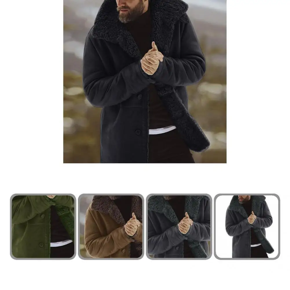 Outwear Popular Button Closure Men Winter Jacket All Match Men Jacket Lapel for Party Office
Outwear Popular Button Closure Men Winter Jacket All Match Men Jacket Lapel for Party Office