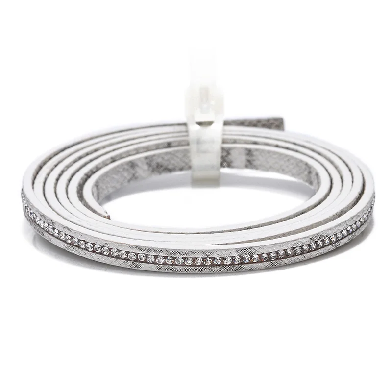 5mm Water Ripple Rhinestone Leather Rope DIY Fashion Bracelet Making Materials Jewelry Discovery Accessories
5mm Water Ripple Rhinestone Leather Rope DIY Fashion Bracelet Making Materials Jewelry Discovery Accessories