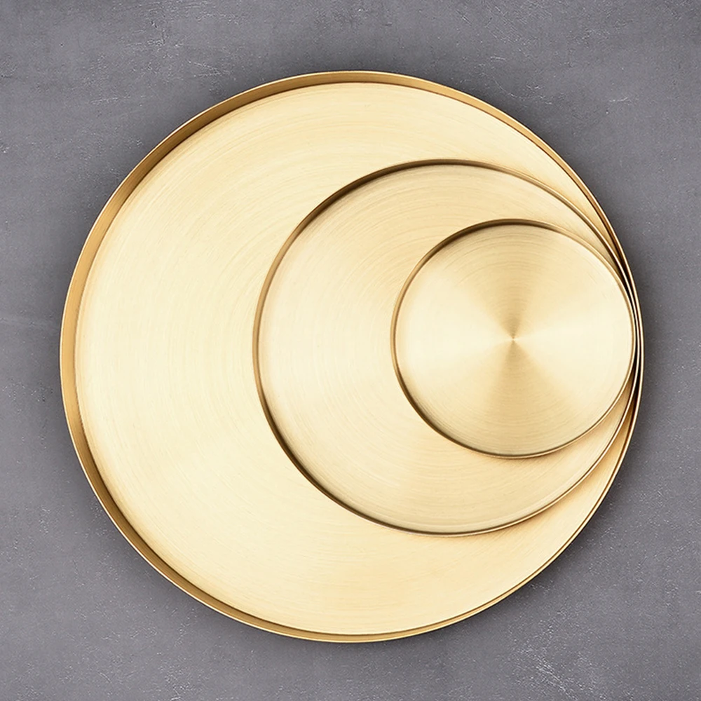 Golden Round Storage Tray European Stainless Steel Jewelry Food Sundries Makeup Organizer Decorative Plate Home Accessories
Golden Round Storage Tray European Stainless Steel Jewelry Food Sundries Makeup Organizer Decorative Plate Home Accessories