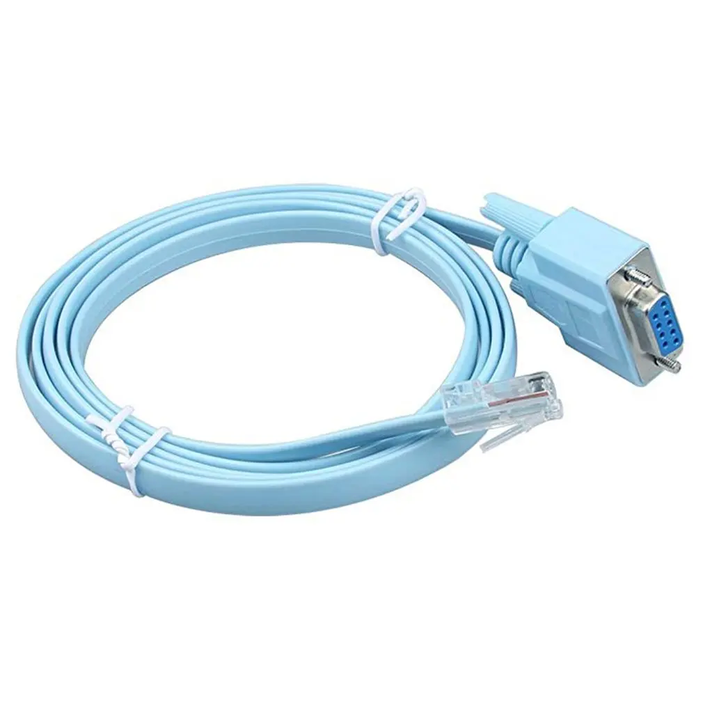 Network Console Cable RJ45 Male to DB9 RS232 Female Adapter Converter 1.5m 4.9ft for Switch Router RJ45 to RS232 DB9 cable
Network Console Cable RJ45 Male to DB9 RS232 Female Adapter Converter 1.5m 4.9ft for Switch Router RJ45 to RS232 DB9 cable