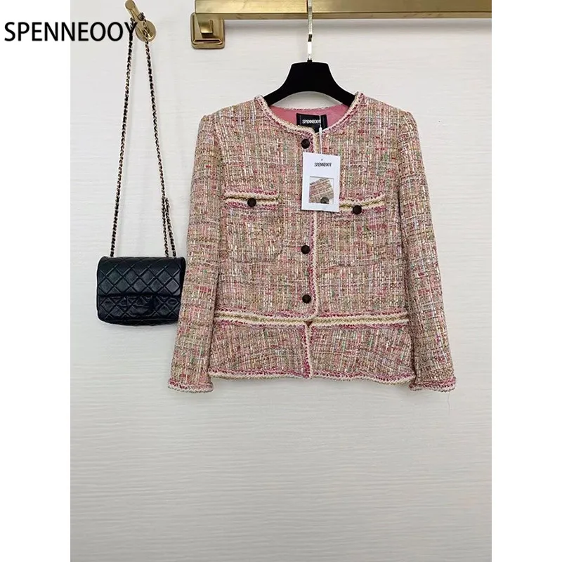 SPENNEOOY 2021 New Autumn Winter Designer Brand Tweed Jackets Coat Women Print Silk Lining Single-Breasted Overcoat Outwear
SPENNEOOY 2021 New Autumn Winter Designer Brand Tweed Jackets Coat Women Print Silk Lining Single-Breasted Overcoat Outwear