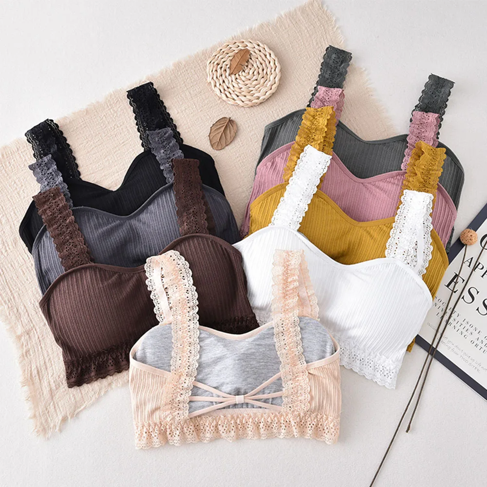 New Sexy Lace Bralette Soft Crop Top Wireless backless Bras For Women Padded Underwear Female Lingerie Sexy Tops Bra Brassiere
New Sexy Lace Bralette Soft Crop Top Wireless backless Bras For Women Padded Underwear Female Lingerie Sexy Tops Bra Brassiere