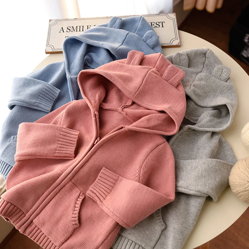 Children Cardigan Jacket for Boys and Girls Hooded Knitted Outerwear Coat Casual Zipper Sweater BB233
Children Cardigan Jacket for Boys and Girls Hooded Knitted Outerwear Coat Casual Zipper Sweater BB233