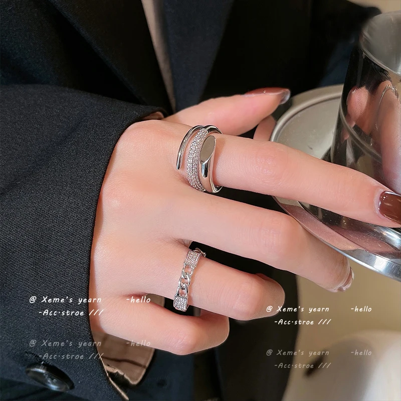 Design Sense 2022 New Classic Plain Ring Micro Set Adjustable Rings For Woman Girls Korean Fashion Jewelry Party Set Accessories
Design Sense 2022 New Classic Plain Ring Micro Set Adjustable Rings For Woman Girls Korean Fashion Jewelry Party Set Accessories