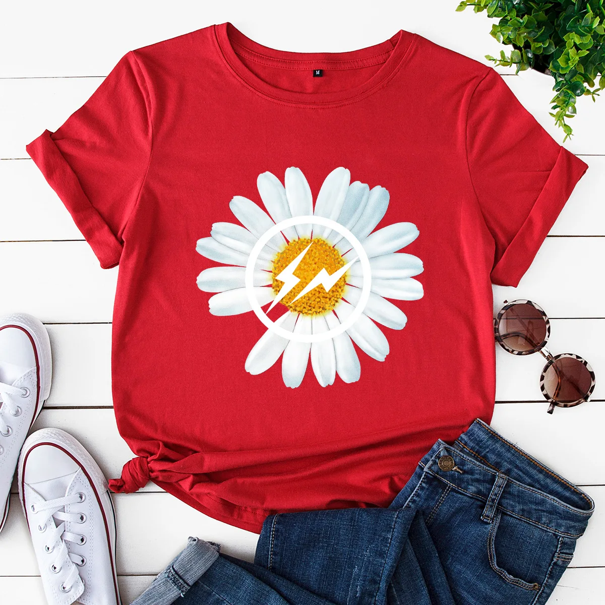 Plus Size Women Tshirts 2020 Summer Cotton T-Shirt Daisy Graphic Print Harajuku Female Tee Tops Woman Clothes
Plus Size Women Tshirts 2020 Summer Cotton T-Shirt Daisy Graphic Print Harajuku Female Tee Tops Woman Clothes