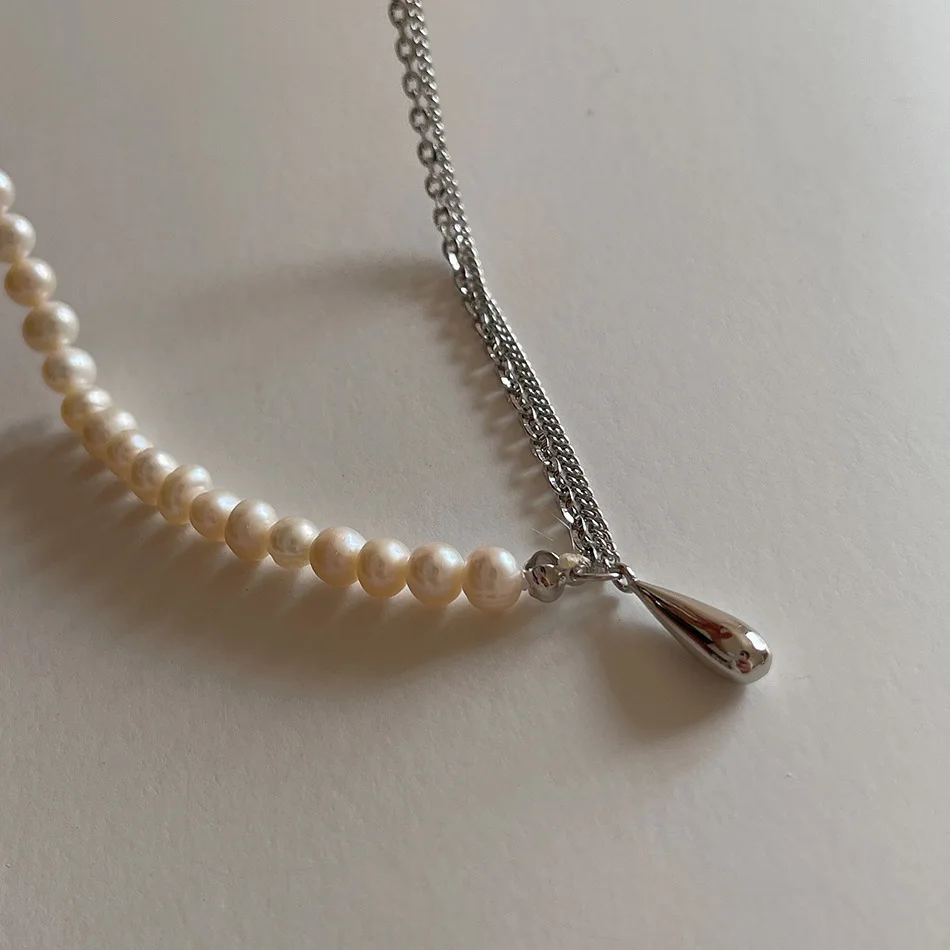 Amaiyllis 925 Sterling Silver Water Drop Freshwater Pearl Choker Necklace Handmade Jewelry Clavicle Chain Necklace For Women
Amaiyllis 925 Sterling Silver Water Drop Freshwater Pearl Choker Necklace Handmade Jewelry Clavicle Chain Necklace For Women