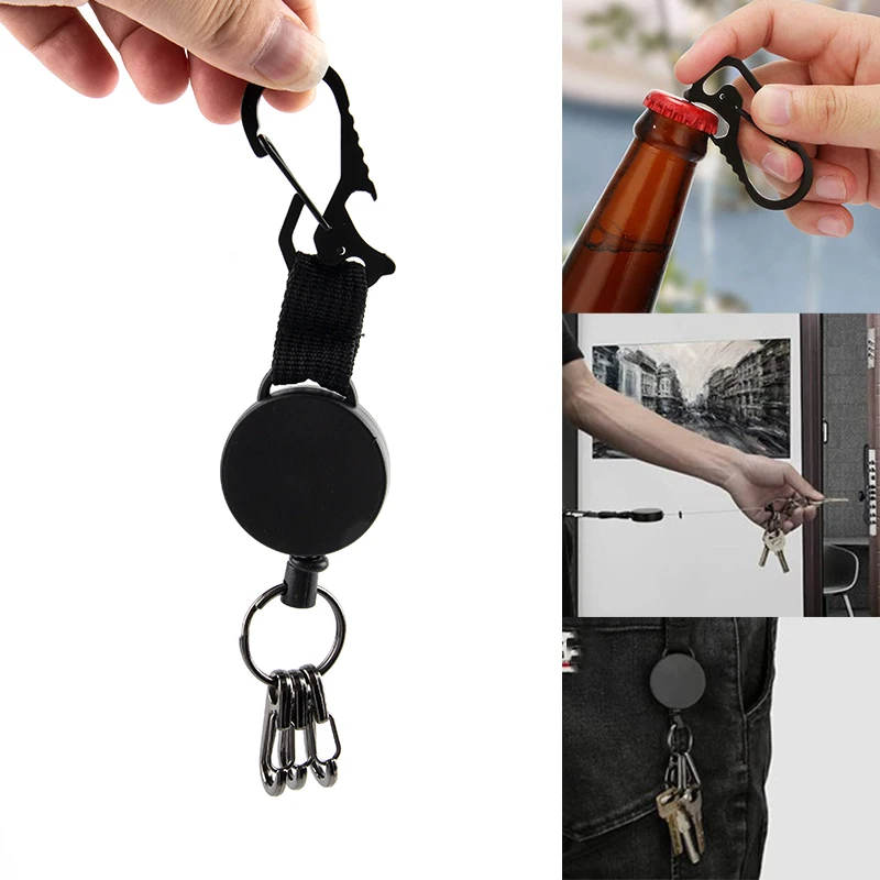 1PC Resilience Wire Rope Keychain Sporty Retractable Anti Lost Keyring Bottle Opener Key Ring Accessories
1PC Resilience Wire Rope Keychain Sporty Retractable Anti Lost Keyring Bottle Opener Key Ring Accessories