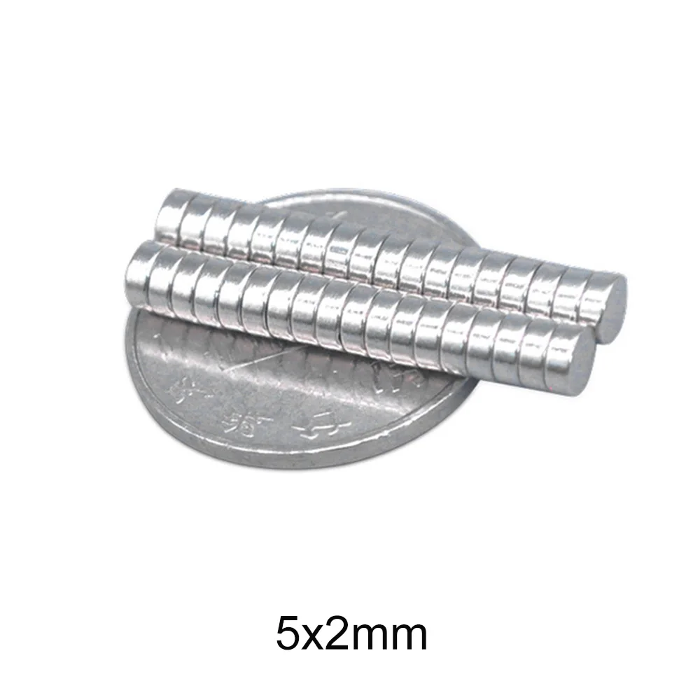 50 ~ 1000 шт. 5x2 дисковые редкоземельные магниты мм небольшие круглые 5 x 2 Постоянные