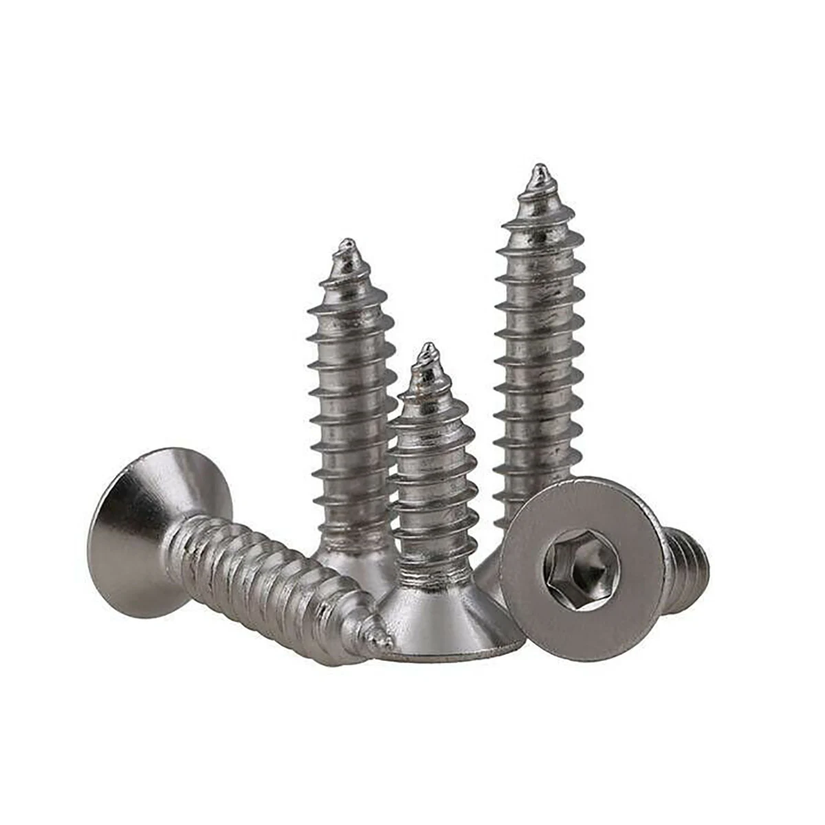 M3 M4 M5 M6 304 Stainless Steel Flat Countersunk Head Hexagon Socket Tapping Screws Hex Socket Self-tapping Wood Screw DIN7991
M3 M4 M5 M6 304 Stainless Steel Flat Countersunk Head Hexagon Socket Tapping Screws Hex Socket Self-tapping Wood Screw DIN7991