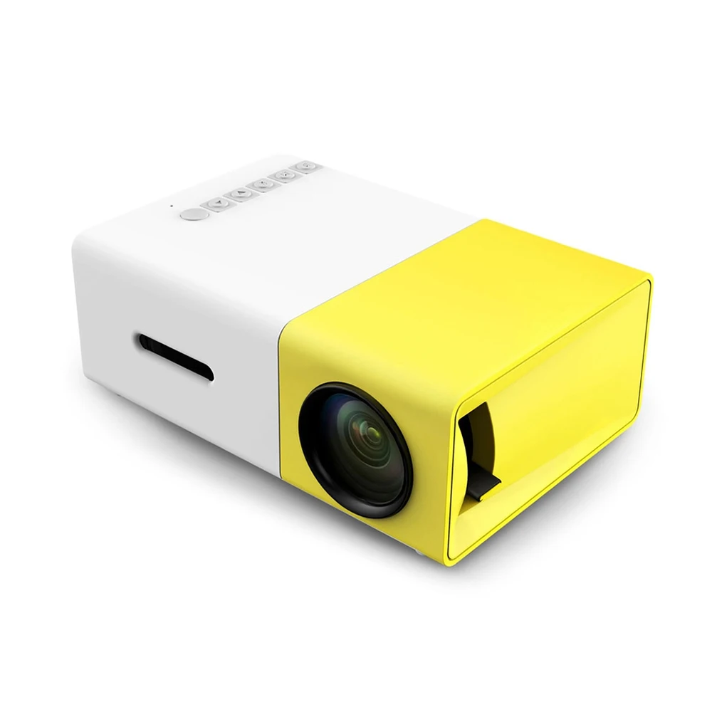 KEBIDU YG300 Projector Mini 600 lumen 3.5mm Audio 320x240 Pixels YG-300 LED USB Media Home Player | Электроника