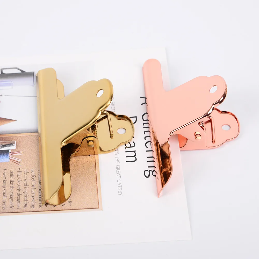 1PC Large Gold Rose Gold Metal Clip File Paper Documents Organizer Binder Clip Tickets Photo Bill Clamps Food Sealing Clip
1PC Large Gold Rose Gold Metal Clip File Paper Documents Organizer Binder Clip Tickets Photo Bill Clamps Food Sealing Clip