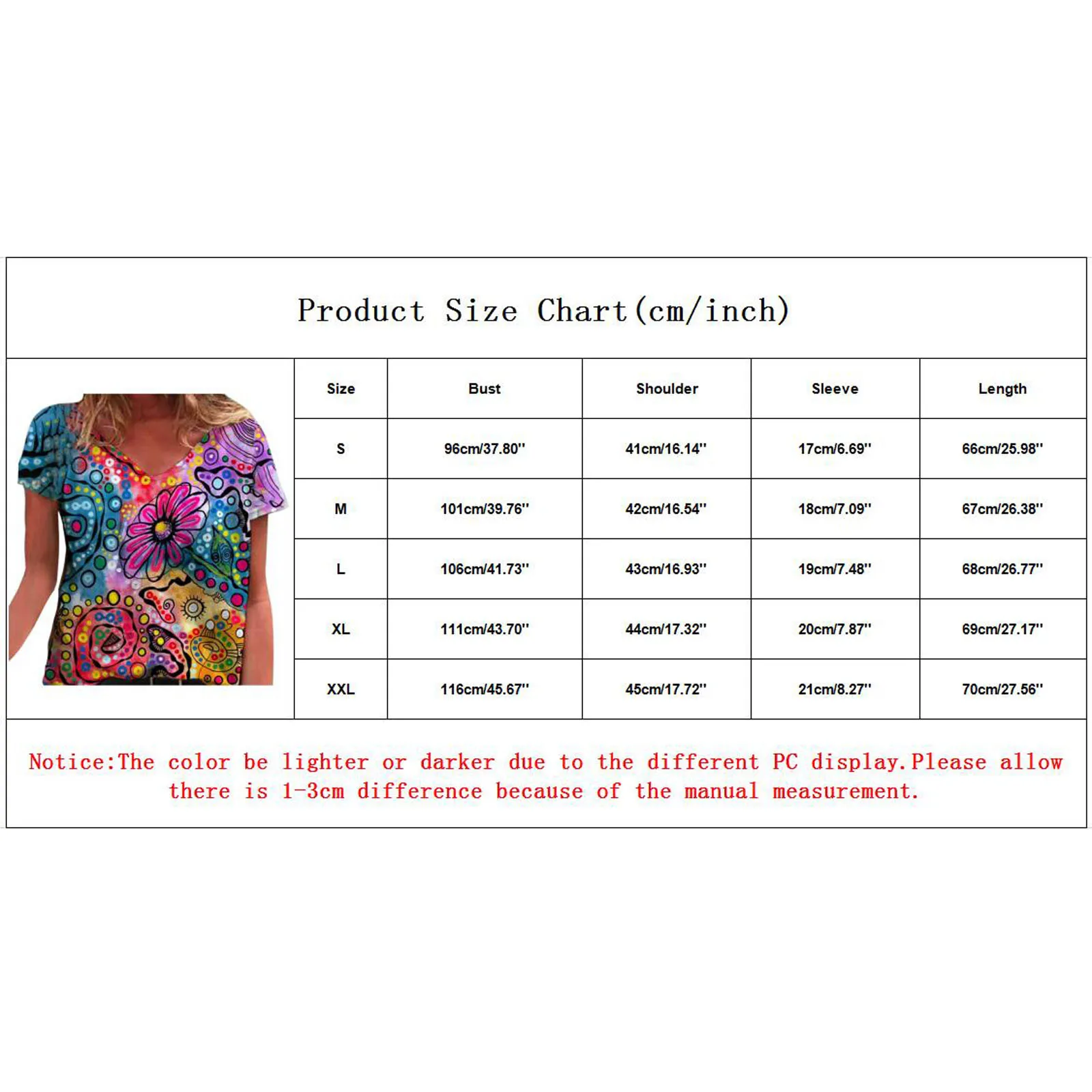 SAGACE Women's geometric printing short-sleeved tops Women's casual V-neck printing short-sleeved tops T-shirts
SAGACE Women's geometric printing short-sleeved tops Women's casual V-neck printing short-sleeved tops T-shirts