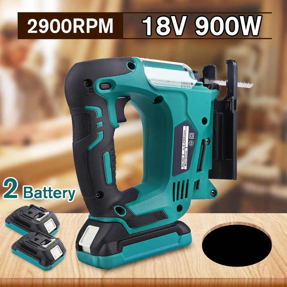 21V Cordless Jig Saw Rechargeable Electric Planer Cordless Wood Cutting Saw Blades Jigsaw Power Tool with Li-Ion Battery US Plug
21V Cordless Jig Saw Rechargeable Electric Planer Cordless Wood Cutting Saw Blades Jigsaw Power Tool with Li-Ion Battery US Plug