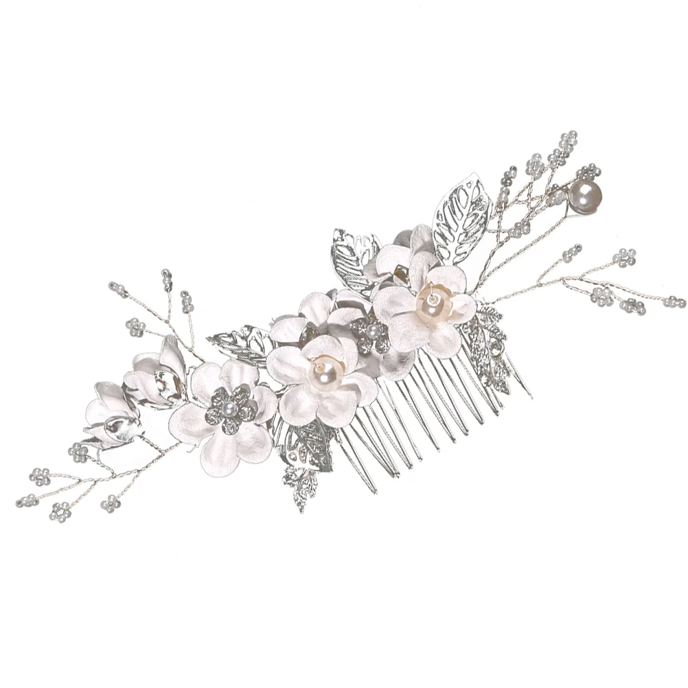 

Роскошный свадебный головной убор расческа для волос с кристаллами цветочный свадебный аксессуар для волос