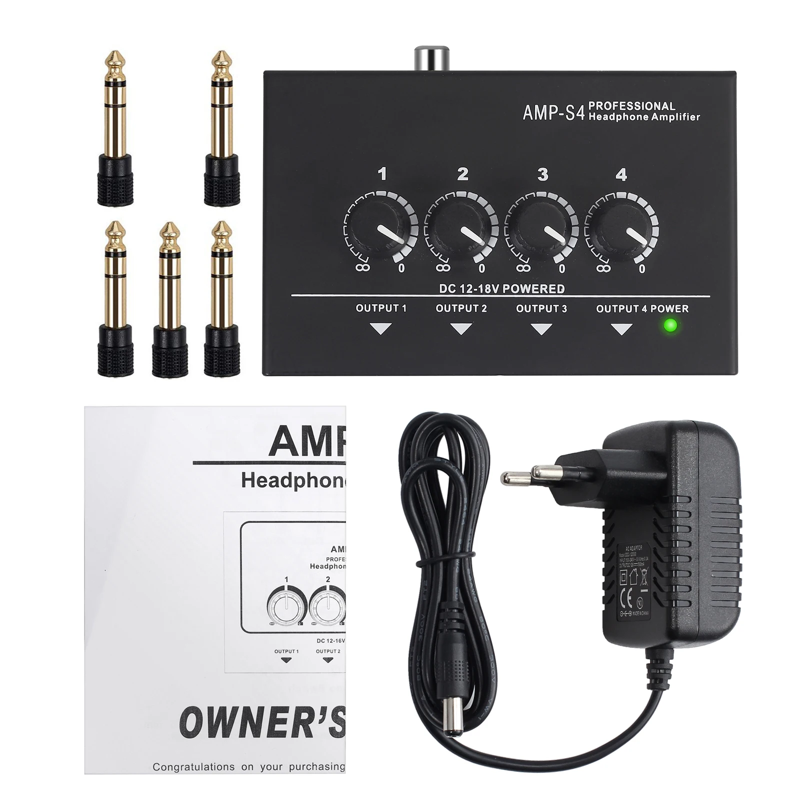 Neoteck 4-Channel Portable Stereo Headphone Amplifier - Professional Multi Channel Mini Earphone Splitter Amp Balanced TRS Amp 
Neoteck 4-Channel Portable Stereo Headphone Amplifier - Professional Multi Channel Mini Earphone Splitter Amp Balanced TRS Amp