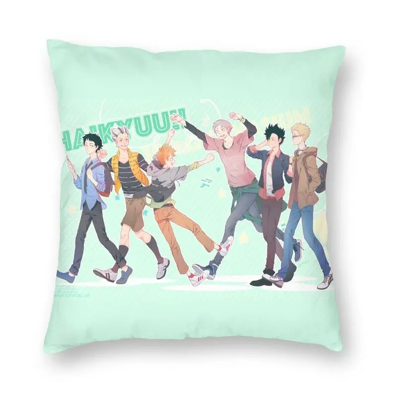 Fashion Haikyuu Cushion Cover Anime Karasuno High Volleyball Club Floor Pillow Case for Car Custom Pillowcase Home Decoration
Fashion Haikyuu Cushion Cover Anime Karasuno High Volleyball Club Floor Pillow Case for Car Custom Pillowcase Home Decoration