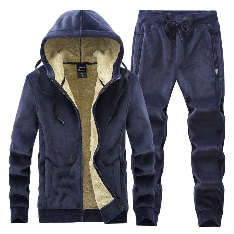 Men's Winter Casual Sportswear Plus Velvet Thickened Full Sleeve Hooded Two Piece Set Loose Over Size L-8XL Hoodies and Pants
Men's Winter Casual Sportswear Plus Velvet Thickened Full Sleeve Hooded Two Piece Set Loose Over Size L-8XL Hoodies and Pants