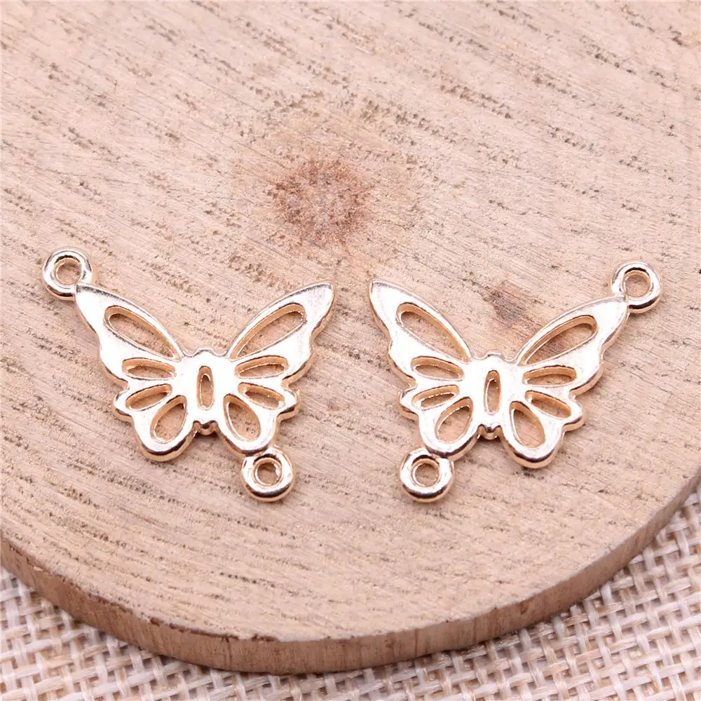 Butterfly Connector Charms For Jewelry Making Findings Handmade DIY Craft 20pcs KC Gold Color 20x17mm
Butterfly Connector Charms For Jewelry Making Findings Handmade DIY Craft 20pcs KC Gold Color 20x17mm