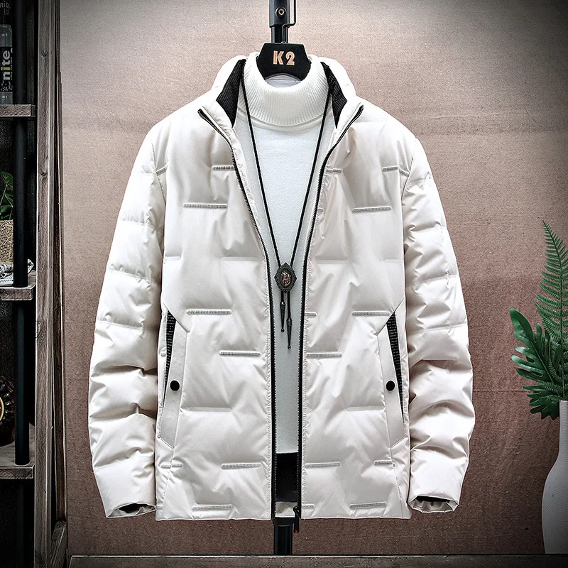 2021 Men's Winter New down Jacket Youth Stand Collar Short Thickened White Duck down Leisure Warm Cotton-Padded Coat
2021 Men's Winter New down Jacket Youth Stand Collar Short Thickened White Duck down Leisure Warm Cotton-Padded Coat