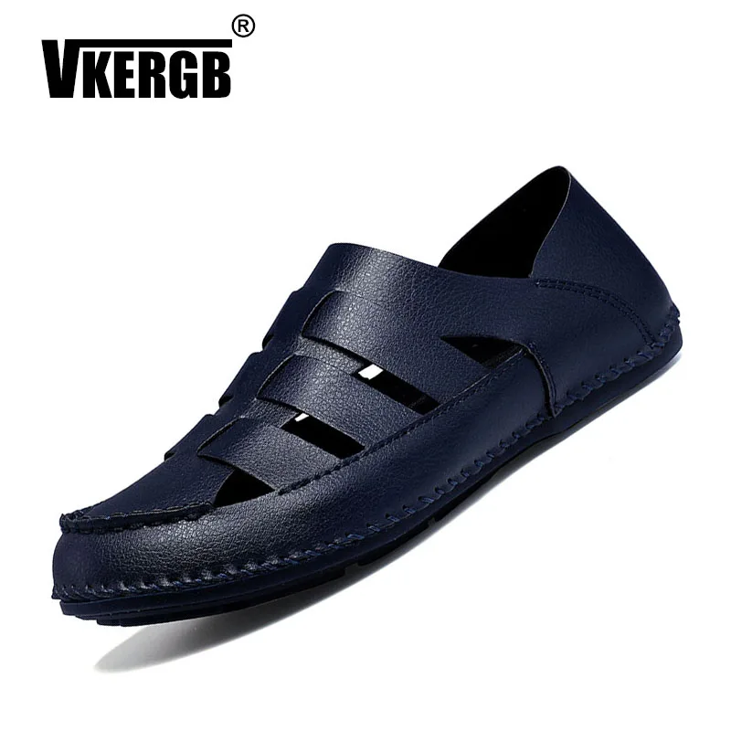 Vkergb Men Sandals Luxury Brand Genuine Leather Sandalen Sandals Summer Handmade Men Shoes Breathable Casual Walking Shoe No Toe
Vkergb Men Sandals Luxury Brand Genuine Leather Sandalen Sandals Summer Handmade Men Shoes Breathable Casual Walking Shoe No Toe