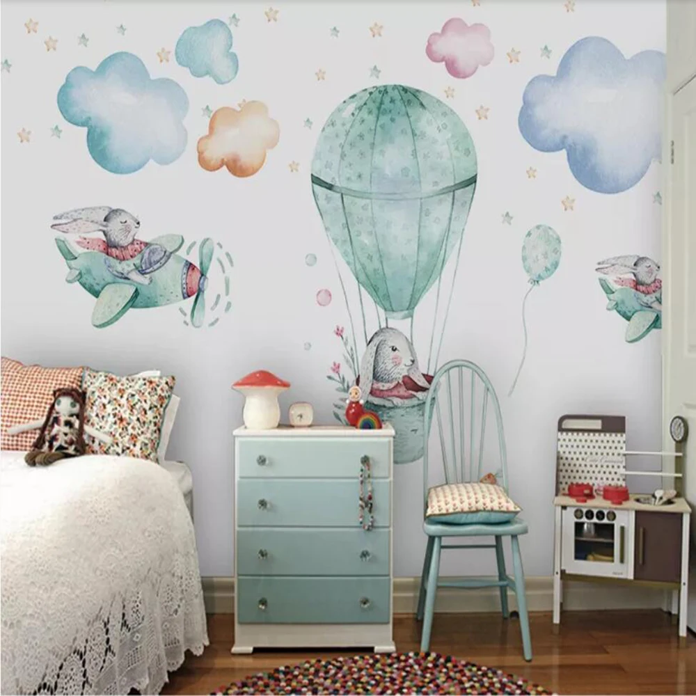 Milofi custom 3D wallpaper mural Nordic hand-painted airplane rabbit living room bedroom background wall decoration painting wal
Milofi custom 3D wallpaper mural Nordic hand-painted airplane rabbit living room bedroom background wall decoration painting wal