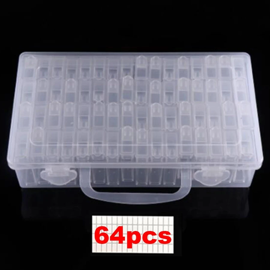 Diamond Painting Accessories 64 Grid Container Box DIY Diamond Embroidery Mosaic Tools Bead Transparent Plastic Drill Storage
Diamond Painting Accessories 64 Grid Container Box DIY Diamond Embroidery Mosaic Tools Bead Transparent Plastic Drill Storage