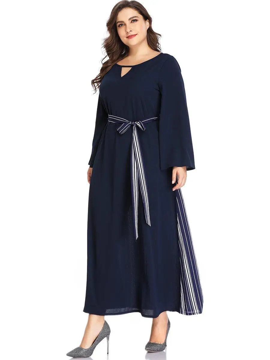 striped autumn women dress large size XL-3XL patchwork long dress big size Sashes vestidos beach maxi dress plus size clothing
striped autumn women dress large size XL-3XL patchwork long dress big size Sashes vestidos beach maxi dress plus size clothing