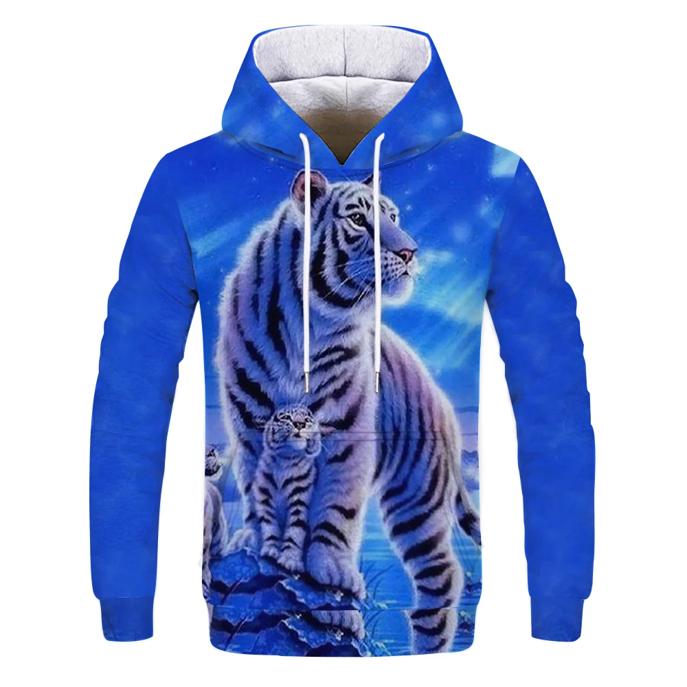 Fall/Winter Men's New Hoodie King of the Forest Tiger 3D Printing Cross-border Fashion Casual Cool Long Sleeve Hoodie
Fall/Winter Men's New Hoodie King of the Forest Tiger 3D Printing Cross-border Fashion Casual Cool Long Sleeve Hoodie