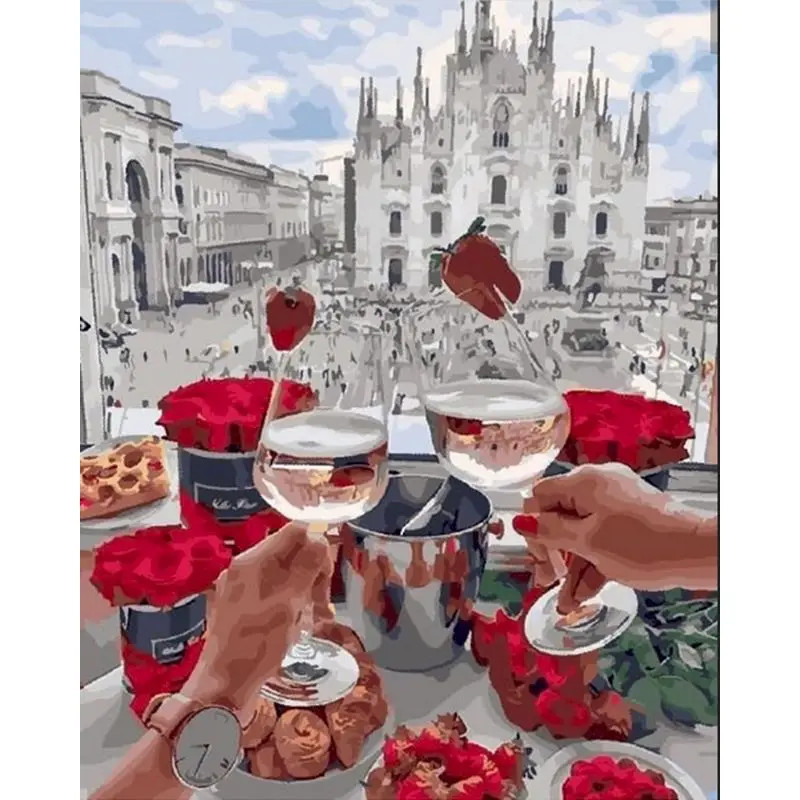 RUOPOTY Painting By Numbers Cheers to celebrate the trip DIY Framed Paint By Numbers For Adults DIY Gift Wedding Decoration
RUOPOTY Painting By Numbers Cheers to celebrate the trip DIY Framed Paint By Numbers For Adults DIY Gift Wedding Decoration