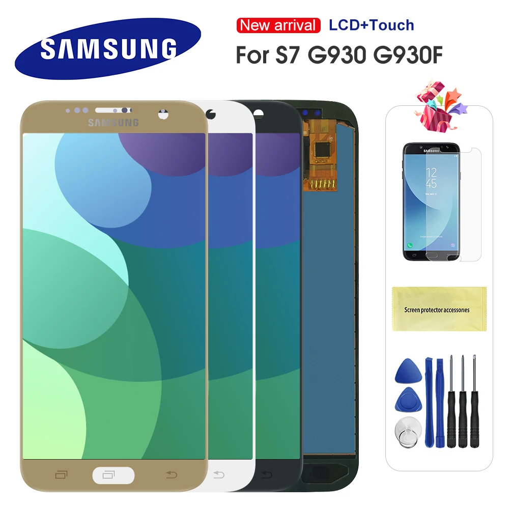ЖК-дисплей с сенсорным экраном и дигитайзером в сборе для Samsung Galaxy S7 G930 G9300 G930F G930A, Замена ЖК-экрана для S7 G930
ЖК-дисплей с сенсорным экраном и дигитайзером в сборе для Samsung Galaxy S7 G930 G9300 G930F G930A, Замена ЖК-экрана для S7 G930