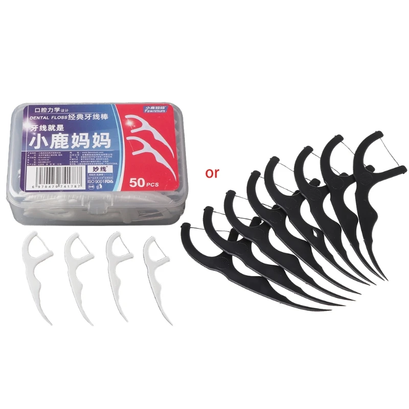 50 шт., зубочистки с бамбуковым углем K3NE 
50 шт., зубочистки с бамбуковым углем K3NE