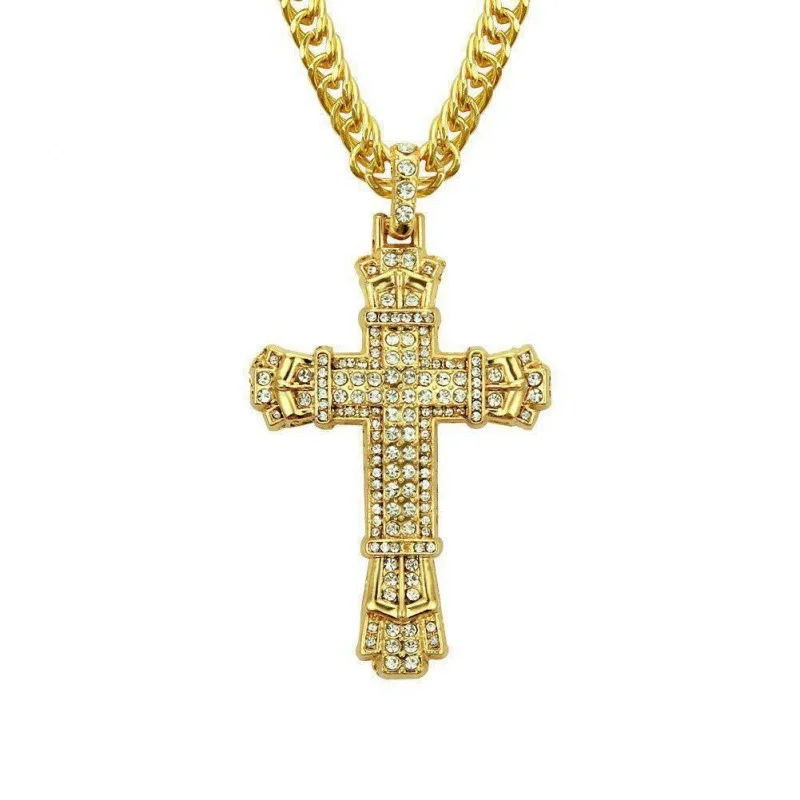 Retro Classic Hip Hop Zircon Cross Pendant Necklace For Men Brand Design Cubic Zirconia Rhinestone Male Choker Pendant Jewelry
Retro Classic Hip Hop Zircon Cross Pendant Necklace For Men Brand Design Cubic Zirconia Rhinestone Male Choker Pendant Jewelry