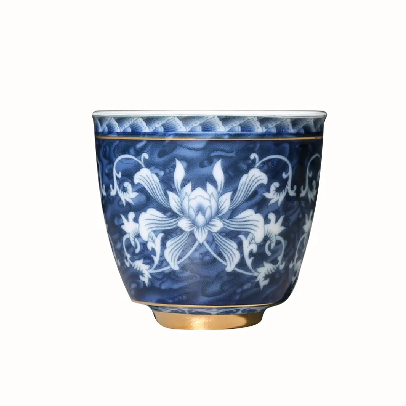 Chinese Jingdezhen Blue and White Porcelain Tea Cup Small Tea Bowl Ceramic Teacup Coffee Beer Wine Mug
Chinese Jingdezhen Blue and White Porcelain Tea Cup Small Tea Bowl Ceramic Teacup Coffee Beer Wine Mug