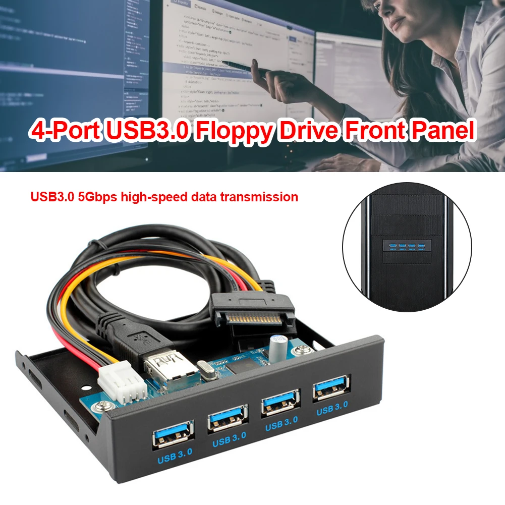 Передняя панель компьютера, USB 3,0, 4 порта, адаптер для настольного ПК, 19 контактов, 3,5 дюйма
Передняя панель компьютера, USB 3,0, 4 порта, адаптер для настольного ПК, 19 контактов, 3,5 дюйма