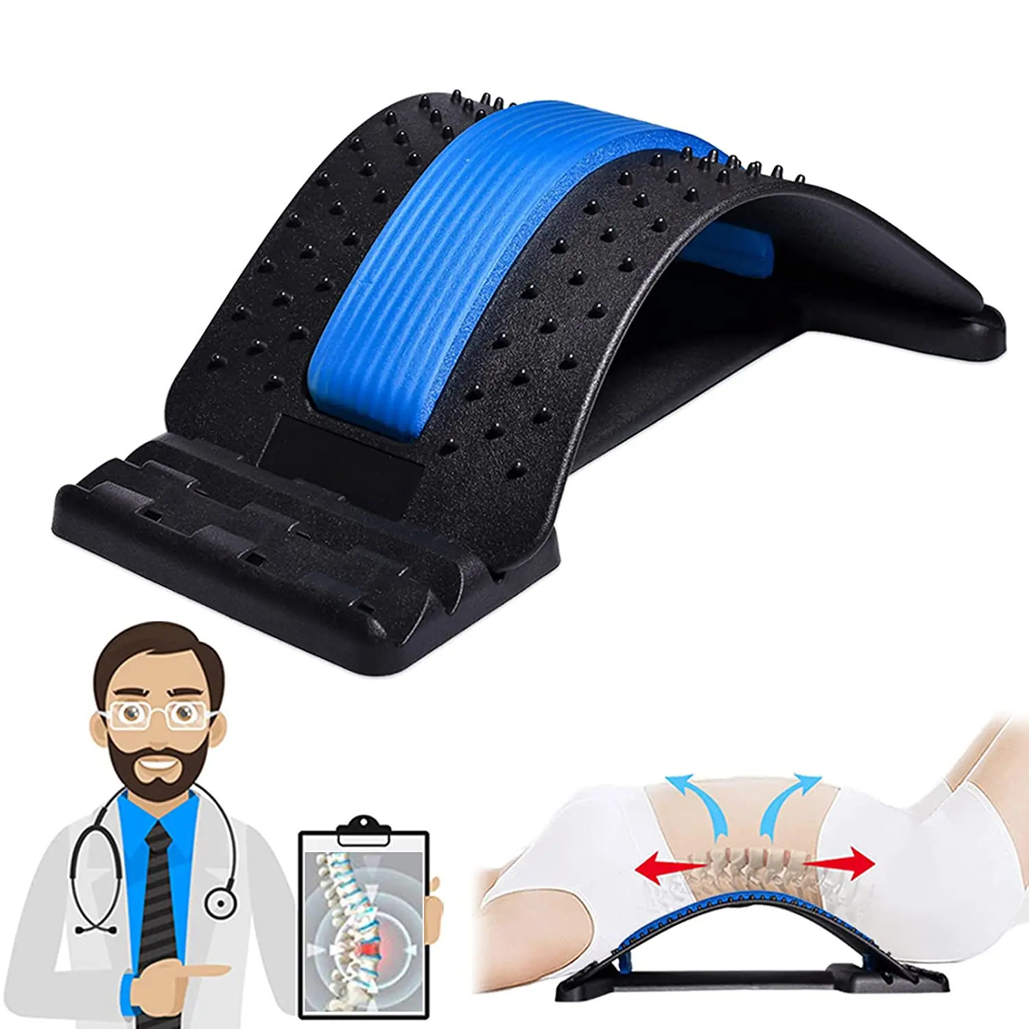 Back Stretching Device,Multi-Level Lumbar Support Stretcher Spinal, Lower and Upper Muscle Pain Relief,Droshipping
Back Stretching Device,Multi-Level Lumbar Support Stretcher Spinal, Lower and Upper Muscle Pain Relief,Droshipping