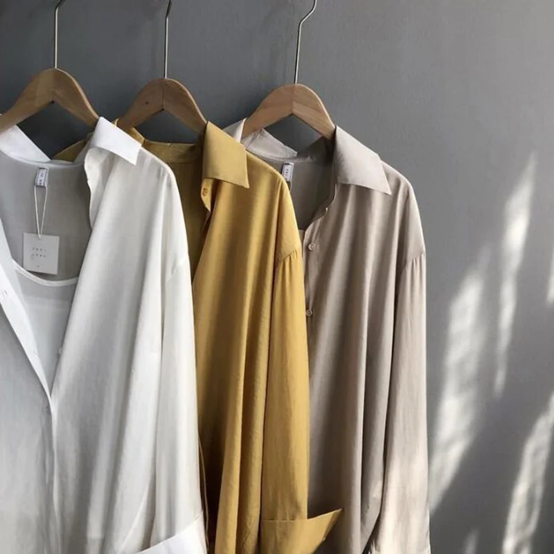 SEDUTMO Summer Oversize Blouses Women Elegant Long Sleeve Shirt Suit Spring Casual White Basic Top ED1523
SEDUTMO Summer Oversize Blouses Women Elegant Long Sleeve Shirt Suit Spring Casual White Basic Top ED1523