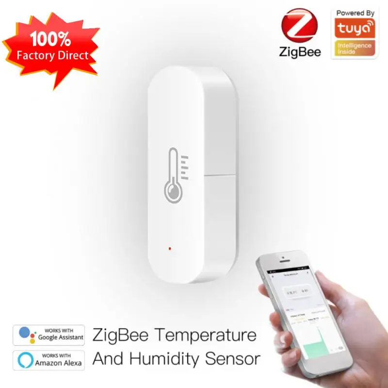 Датчик температуры и влажности Tuya ZigBee3.0 для умного дома, база ZigBee с питанием от батареи для Alexa Google Home
Датчик температуры и влажности Tuya ZigBee3.0 для умного дома, база ZigBee с питанием от батареи для Alexa Google Home
