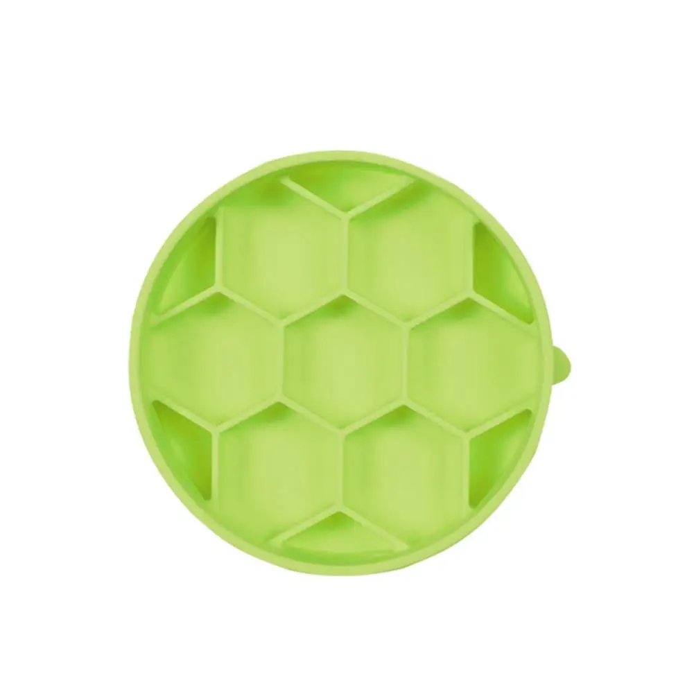 

Slow Feeder Dog Bowl Anti-Gulping Pet Slower Food Feeding Dishes Non-Slip Bowl With Bottom Suction Cup Honeycomb Interactive