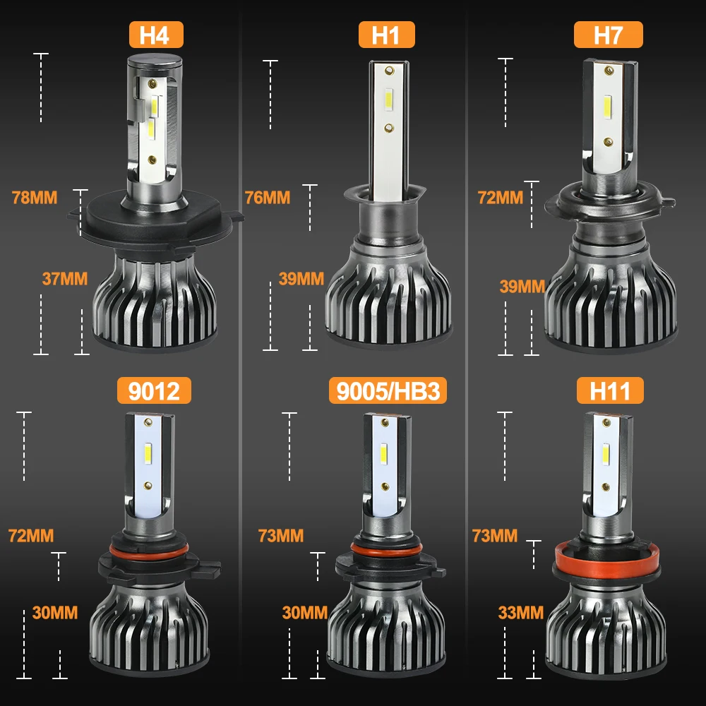 ZTZPIE 12V 20000LM 6500K 9006/HB4 9005/HB3 H1 H8 H7 H4 H11 H9 Decipher Led Car Headlight Super Bright Led Light 110W 3570 CHIP
ZTZPIE 12V 20000LM 6500K 9006/HB4 9005/HB3 H1 H8 H7 H4 H11 H9 Decipher Led Car Headlight Super Bright Led Light 110W 3570 CHIP