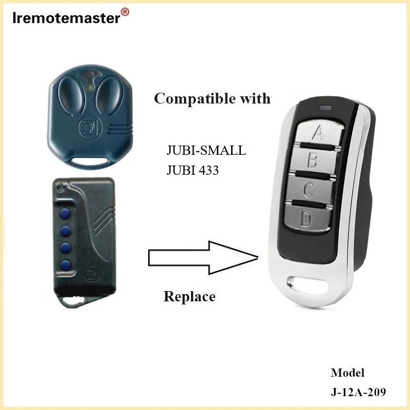 Пульт дистанционного управления для электрической гаражной двери, 280-868 МГц, фиксированный/вращающийся код для FADINI, замена пульта дистанцио...
Пульт дистанционного управления для электрической гаражной двери, 280-868 МГц, фиксированный/вращающийся код для FADINI, замена пульта дистанцио...