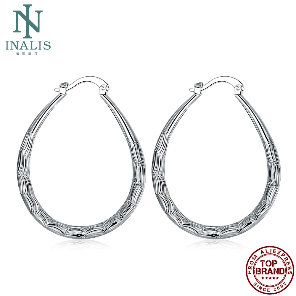 INALIS Fashion Silver Plated Earrings Creative Personality Earrings For Women Romantic Party Jewelry Gift Trend Style 2021
INALIS Fashion Silver Plated Earrings Creative Personality Earrings For Women Romantic Party Jewelry Gift Trend Style 2021