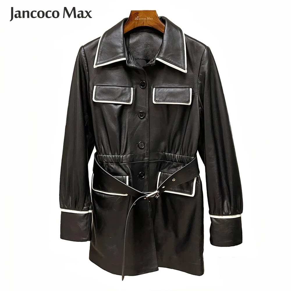 Women's Genuine Leather Jacket Fashion Sheepskin Coats New Spring Long Style Biker Jackets Autumn S9085
Women's Genuine Leather Jacket Fashion Sheepskin Coats New Spring Long Style Biker Jackets Autumn S9085