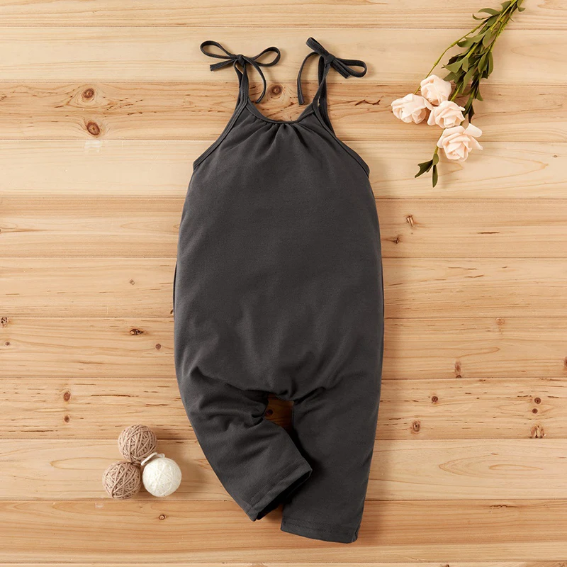 Summer Fashion Cute Casual Kids Baby Girls Strap Cotton Romper Solid Sling Strap Jumpsuit Children Sport Loose Clothes
Summer Fashion Cute Casual Kids Baby Girls Strap Cotton Romper Solid Sling Strap Jumpsuit Children Sport Loose Clothes
